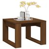 vidaXL Table d'appoint Ch&ecirc;ne marron 50x50x35 cm Bois d'ing&eacute;nierie