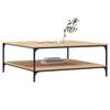 vidaXL Table basse ch&ecirc;ne sonoma 100x100x40 cm bois d'ing&eacute;nierie