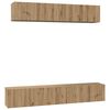 vidaXL Ensemble meuble TV 5 pc Ch&ecirc;ne artisanal Bois d'ing&eacute;nierie