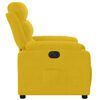 vidaXL Fauteuil inclinable électrique jaune velours