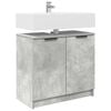 vidaXL Cabinet de salle de bain Gris b&eacute;ton 64,5 x 33,5 x 59 cm