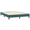 vidaXL Cadre de lit sans matelas vert fonc&eacute; 160x210 cm velours