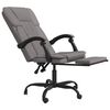 vidaXL Fauteuil inclinable de bureau Taupe Tissu