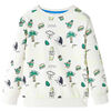 vidaXL Sweat-shirt pour enfants &eacute;cru doux 140
