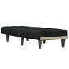 vidaXL Chaise longue noir tissu