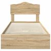 vidaXL Lit de Rangement Ch&ecirc;ne Sonoma 90 x 190 cm Bois d'ing&eacute;nierie