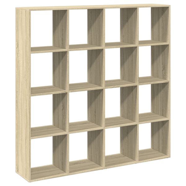 vidaXL Biblioth&egrave;que ch&ecirc;ne sonoma 137,5x29x137,5 cm bois d'ing&eacute;nierie