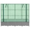 vidaXL Jardini&egrave;re sur&eacute;lev&eacute;e avec housse aspect rotin 160x40x138 cm