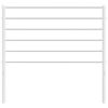 vidaXL Tête de lit métal blanc 80 cm