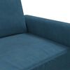 vidaXL Fauteuil Bleu 60 cm Velours