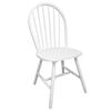vidaXL Chaises &agrave; manger lot de 4 blanc bois d'h&eacute;v&eacute;a solide