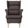 vidaXL Fauteuil marron foncé 74x84x100 cm tissu