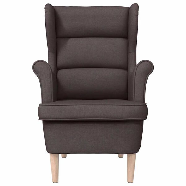 vidaXL Fauteuil marron foncé 74x84x100 cm tissu