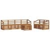 vidaXL Ensemble de canap&eacute;s d'ext&eacute;rieur 7 pc Naturel
