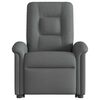 vidaXL Fauteuil de massage inclinable Gris fonc&eacute; Tissu