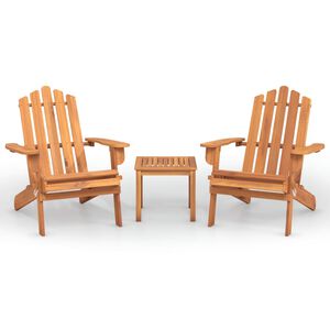 vidaXL Ensemble de salon de jardin Adirondack 3 pcs bois acacia solide