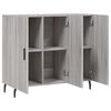 vidaXL Buffet sonoma gris 90x34x80 cm bois d'ing&eacute;nierie