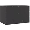 vidaXL Meubles TV 2 pcs noir 67x39x44 cm acier