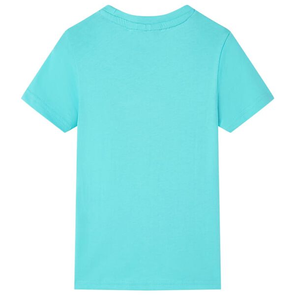 T-shirt pour enfants avec manches courtes aqua 104