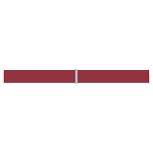 vidaXL Auvent lat&eacute;ral r&eacute;tractable Rouge 117x1200 cm