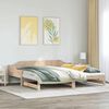 vidaXL Lit de jour et lit gigogne sans matelas 80x200 cm bois massif