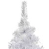 vidaXL Arbre de Noël artificiel pré-éclairé/boules argenté 240 cm PET
