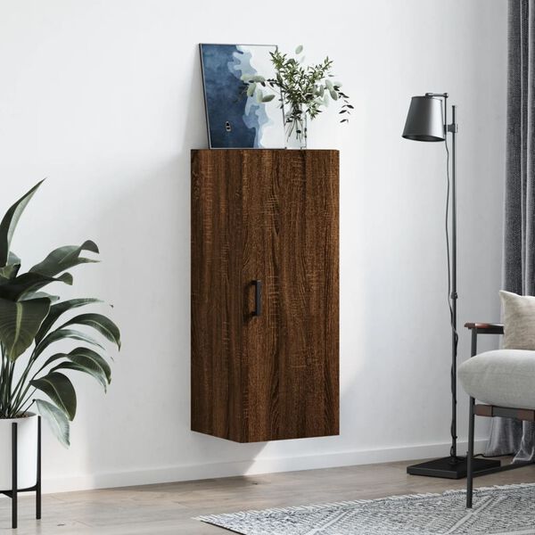 vidaXL Armoire murale ch&ecirc;ne marron 34,5x34x90 cm