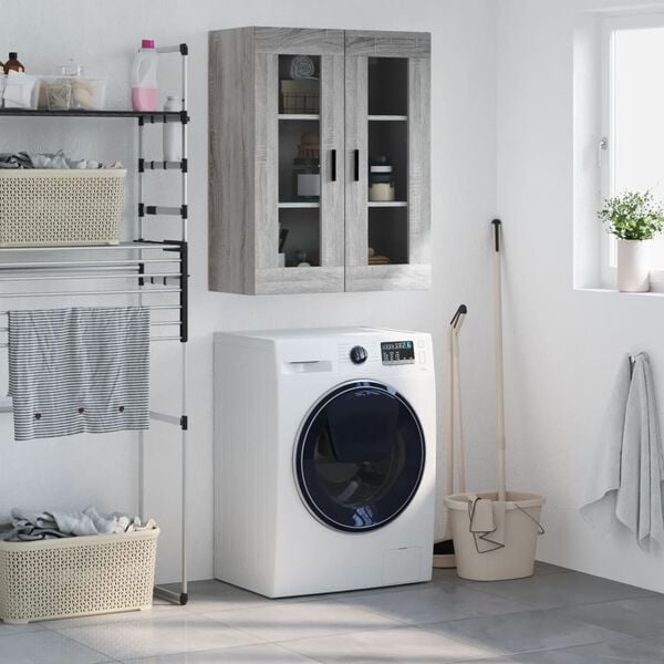 vidaXL Armoire murale sonoma gris 69,5x34x90 cm