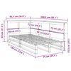 vidaXL Lit bibliothèque sans matelas cire marron 75x190 cm pin massif