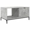 vidaXL Table basse Gris b&eacute;ton 90 x 49 x 46 cm Bois d'ing&eacute;nierie