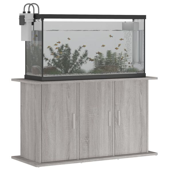 vidaXL Support pour aquarium sonoma gris 101x41x58cm bois d'ing&eacute;nierie
