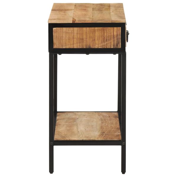 vidaXL Table console 70x35x70 cm bois de manguier massif brut