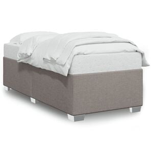 vidaXL Cadre de lit sans matelas taupe 80x200 cm tissu