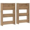 vidaXL Cabinet &agrave; chaussures 2 pc 60 x 18 x 90 cm Bois d'ing&eacute;nierie