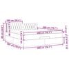 VidaXL Cadre de lit ottoman avec matelas marron fonc&eacute; 200x200 cm tissu