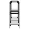 vidaXL Table console avec dessus en verre transparent 118,5x30x81 cm