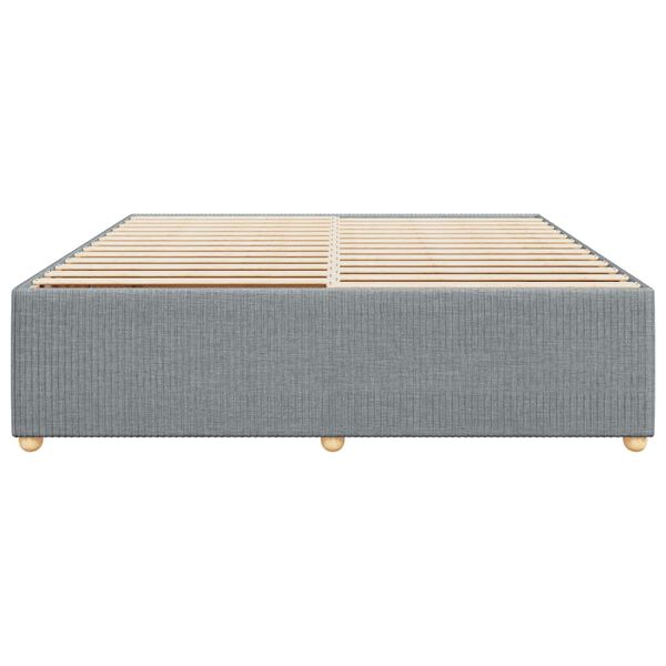 vidaXL Cadre de lit sans matelas gris clair 180x200 cm tissu