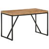 vidaXL Table &agrave; manger 120x60x76 cm Bois massif d'acacia et de manguier