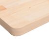 vidaXL Dessus de table carré 50x50x4 cm Bois chêne massif non traité