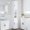 vidaXL Cabinet de salle de bain Blanc brillant 30 x 35 x 192 cm
