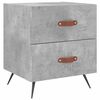 vidaXL Table de chevet gris b&eacute;ton 40x35x47,5 cm bois d&rsquo;ing&eacute;nierie