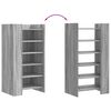 vidaXL Armoire &agrave; chaussures sonoma gris 52x37,5x100 cm