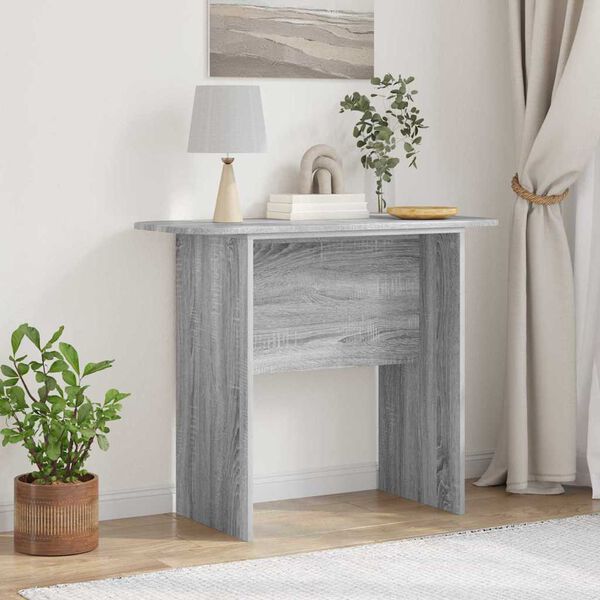 vidaXL Table console Gris Sonoma 93 x 40 x 75 cm Bois d'ing&eacute;nierie