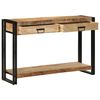vidaXL Table console Marron 120 x 33 x 75 cm Bois de mangue massif
