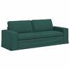 vidaXL Canap&eacute; 2 pcs Vert fonc&eacute; 182 x 80 x 82 cm tissu