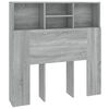 vidaXL Armoire de t&ecirc;te de lit Sonoma gris 100x19x103,5 cm