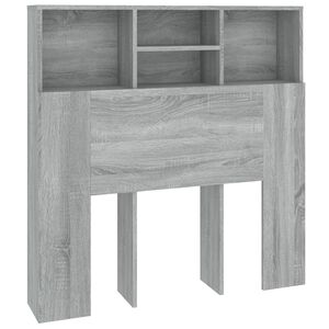 vidaXL Armoire de t&ecirc;te de lit Sonoma gris 100x19x103,5 cm