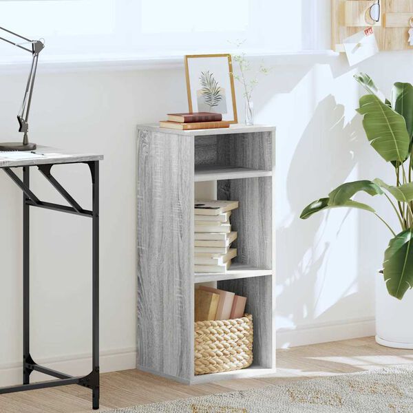 vidaXL Biblioth&egrave;que sonoma gris 34x31x80 cm bois d'ing&eacute;nierie