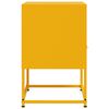 vidaXL Tables de chevet 2 pcs jaune moutarde 36x39x60,5 cm acier