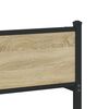 vidaXL Cadre de lit en m&eacute;tal sans matelas ch&ecirc;ne sonoma 100x190 cm